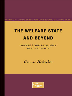 cover image of The Welfare State and Beyond